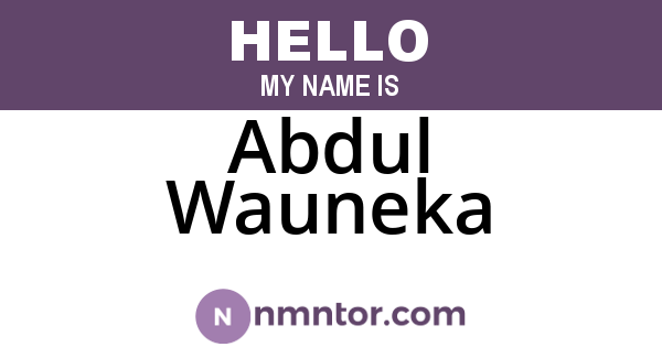 Abdul Wauneka