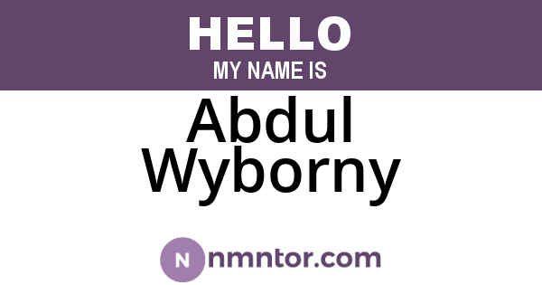 Abdul Wyborny