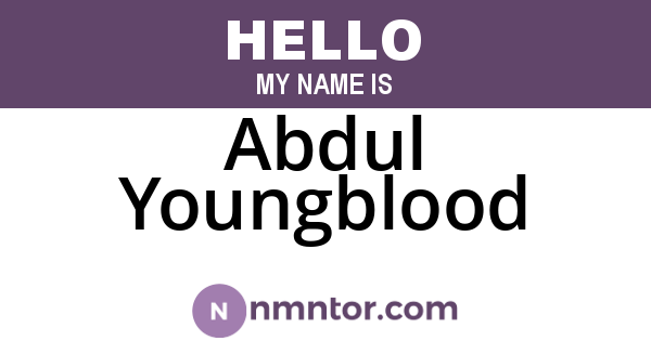 Abdul Youngblood