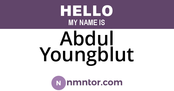 Abdul Youngblut