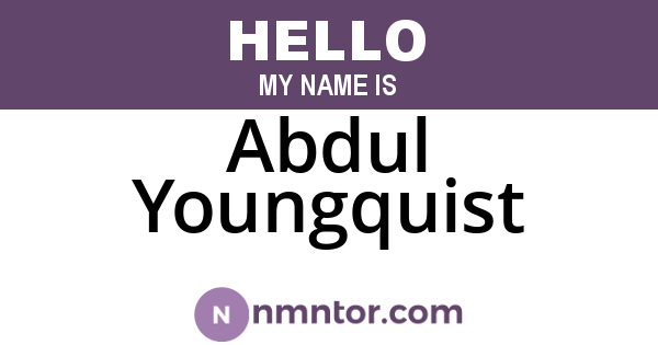 Abdul Youngquist
