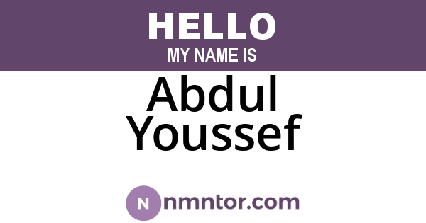 Abdul Youssef