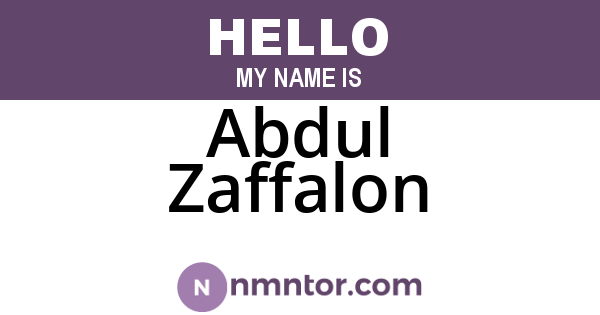 Abdul Zaffalon