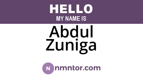 Abdul Zuniga