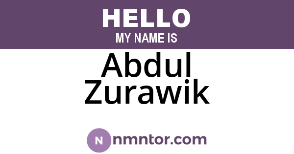 Abdul Zurawik