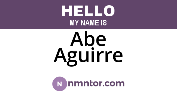 Abe Aguirre