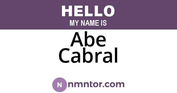 Abe Cabral