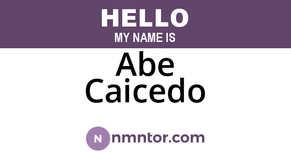 Abe Caicedo