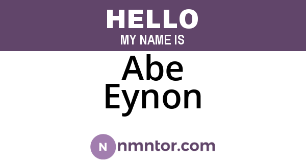 Abe Eynon