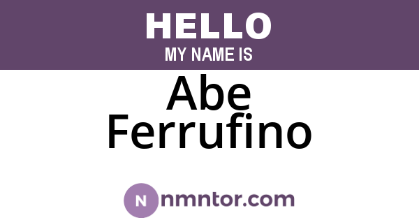 Abe Ferrufino