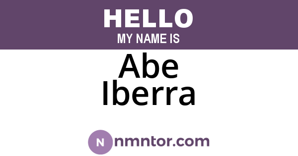 Abe Iberra