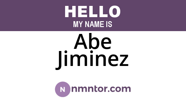 Abe Jiminez