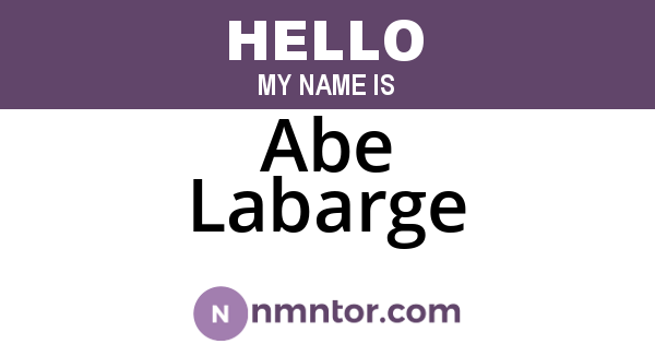 Abe Labarge