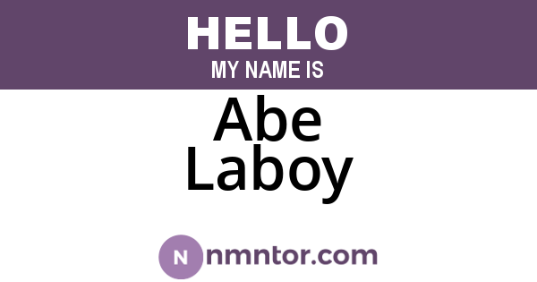 Abe Laboy