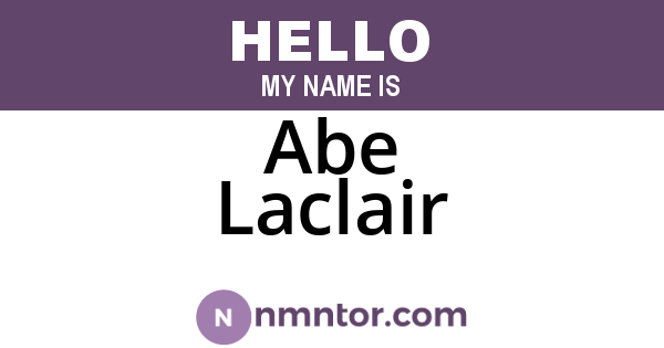 Abe Laclair