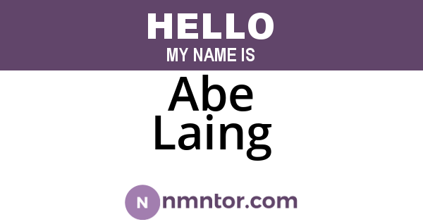 Abe Laing