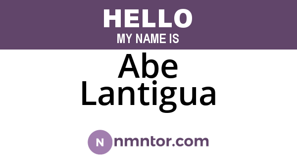 Abe Lantigua