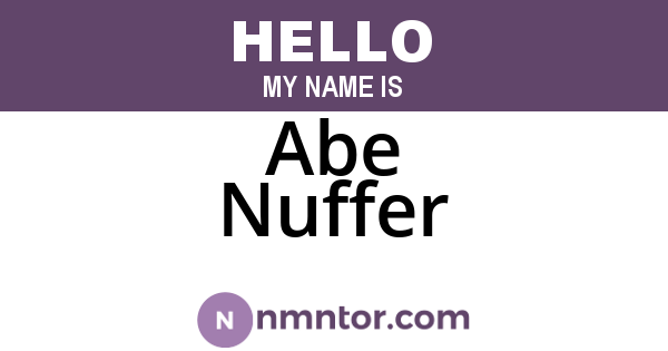 Abe Nuffer