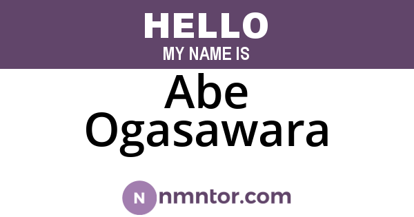 Abe Ogasawara