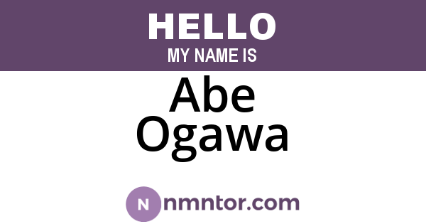Abe Ogawa