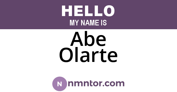 Abe Olarte