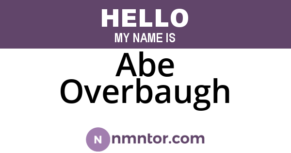 Abe Overbaugh