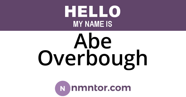 Abe Overbough