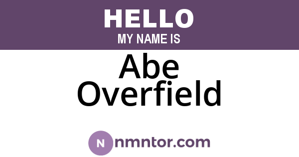 Abe Overfield