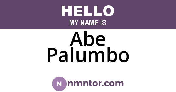 Abe Palumbo