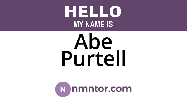 Abe Purtell