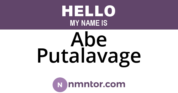 Abe Putalavage