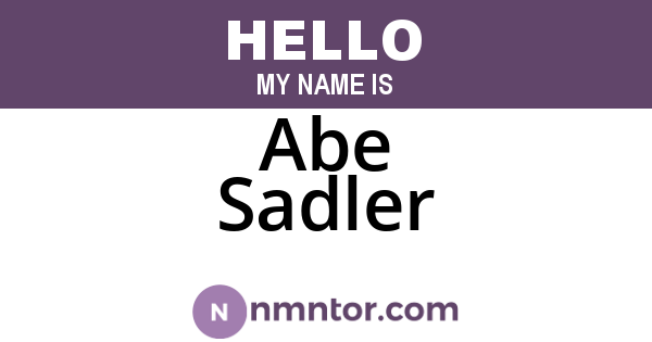 Abe Sadler