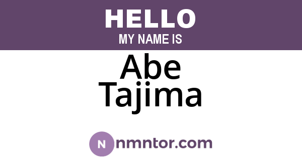 Abe Tajima
