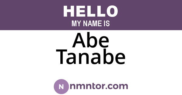 Abe Tanabe