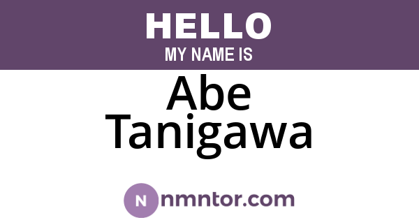 Abe Tanigawa