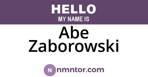 Abe Zaborowski