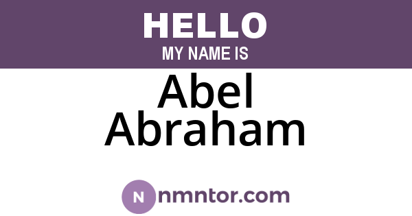 Abel Abraham