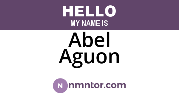 Abel Aguon