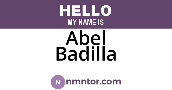 Abel Badilla
