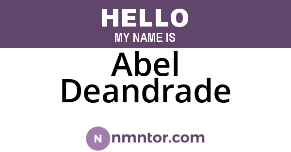 Abel Deandrade