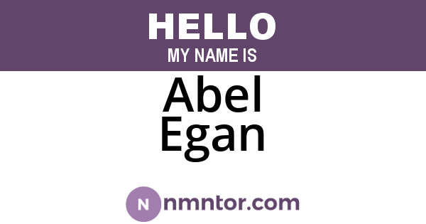 Abel Egan