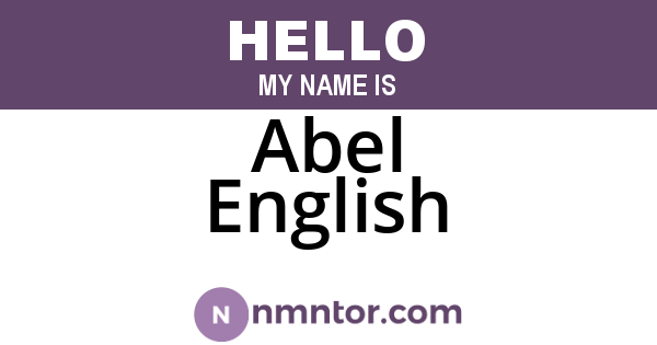 Abel English