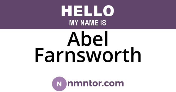 Abel Farnsworth