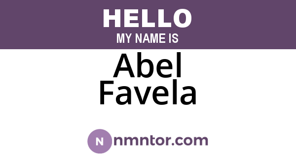 Abel Favela