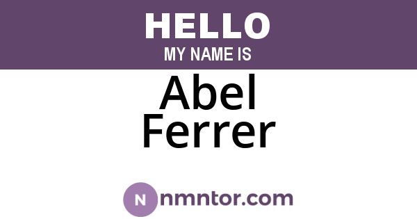 Abel Ferrer