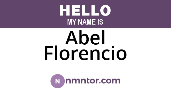 Abel Florencio