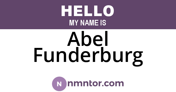 Abel Funderburg