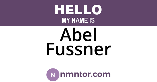 Abel Fussner