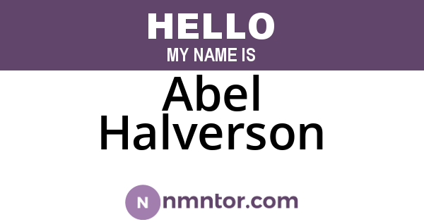 Abel Halverson