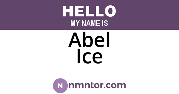 Abel Ice